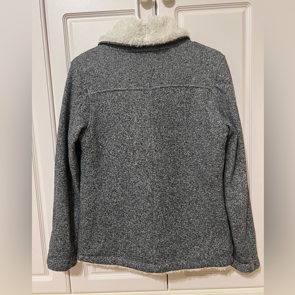 O'neill Charcoal & White Toggle Button Teacup Jac… - image 2